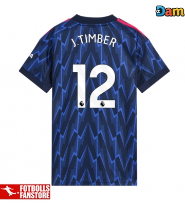 Arsenal Jurrien Timber #12 Bortatröja Dam 2025-26 Kortärmad